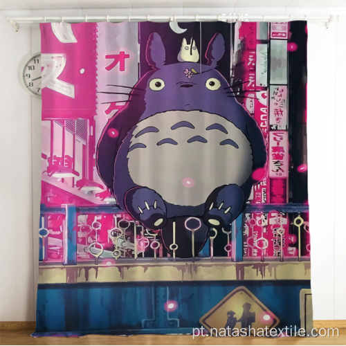 HD Impresso Meu Vizinho Desenho Animado Cortinas Blackout Totoro